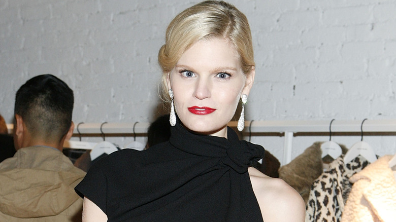 Celia Ammerman wearing black dress