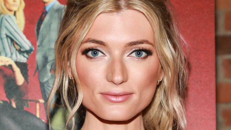 Sophie Sumner with wavy hair