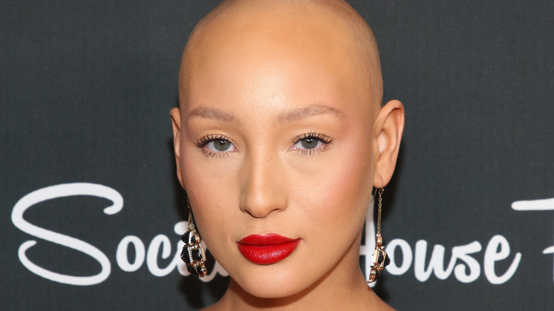 Jeana Turner wearing red lipstick