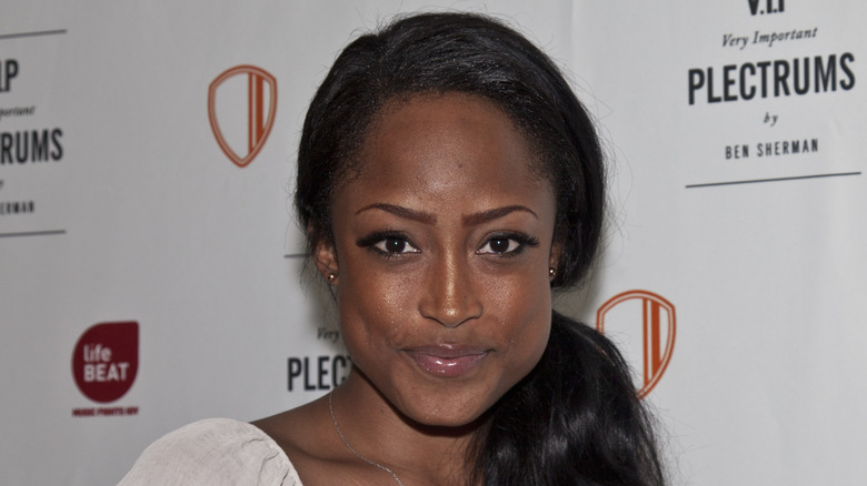 Keenyah Hill wearing side ponytail