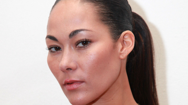 Jade Cole with a ponytail