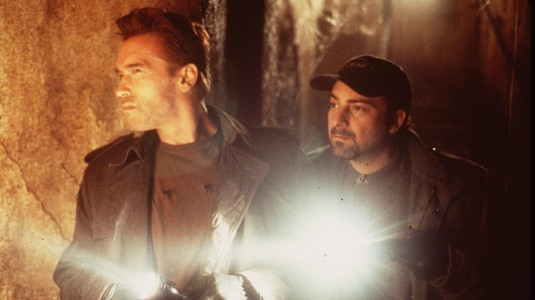 Arnold explores cavern