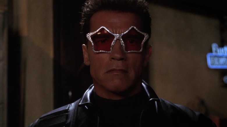 Arnold wears star glasses