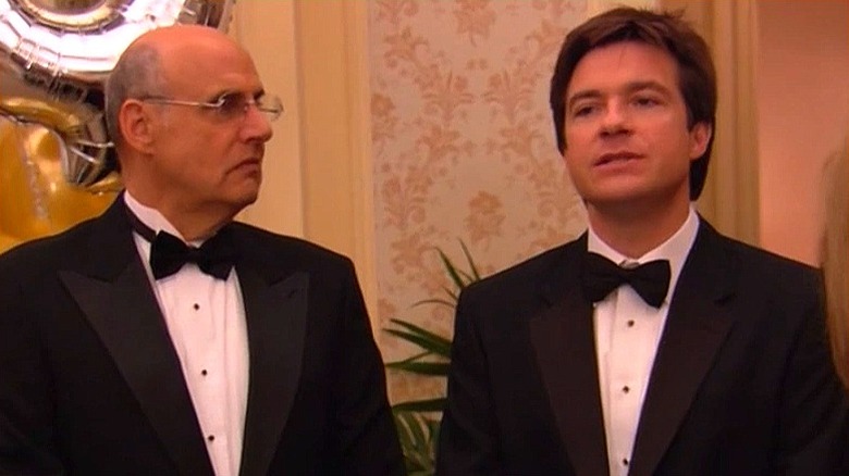Michael and George Sr. at the Bluth fundraiser