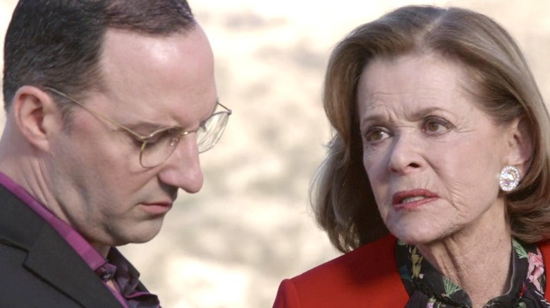 Lucille and Buster prepare for the arraignment