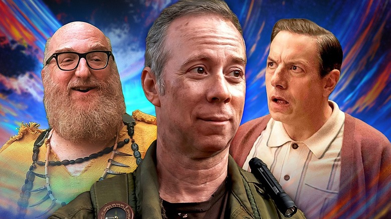 Bert Stuart and Kripke from Stuart Fails to Save the Universe against a colorful background