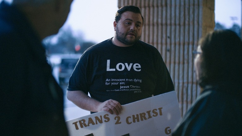 A religious advocate talking