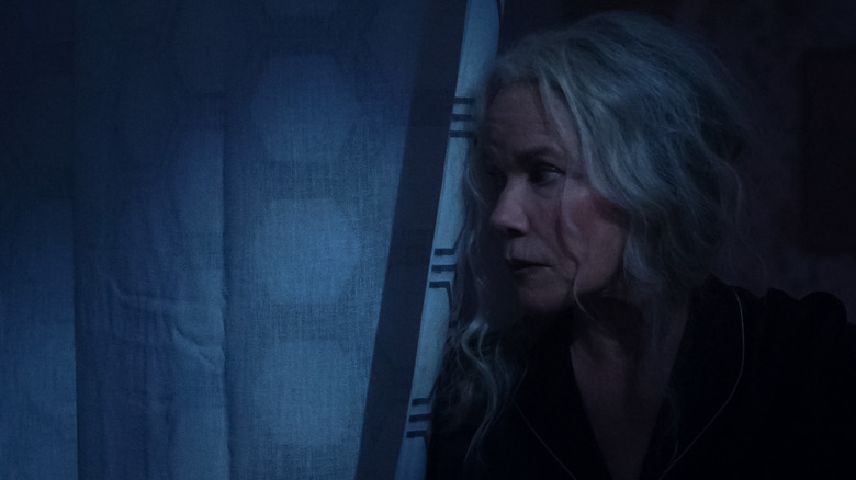 Barbara Hershey hearing something spooky