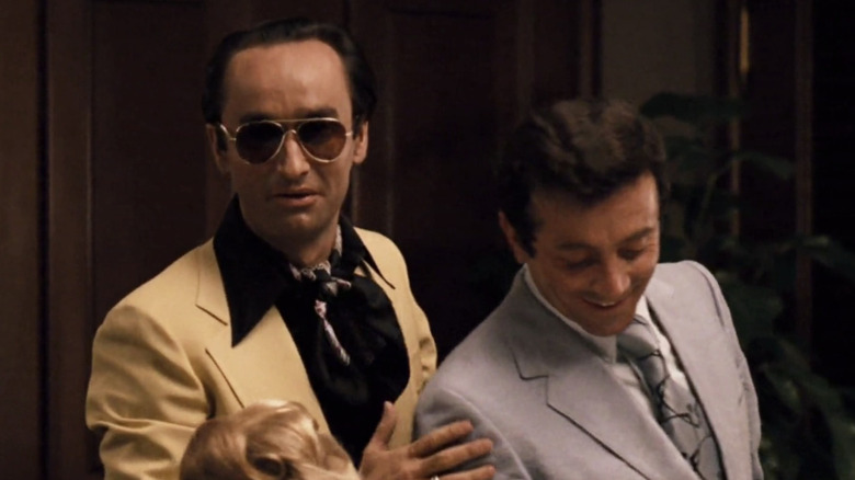 Fredo Corleone greets Johnny Fontane in "The Godfather" (1972)