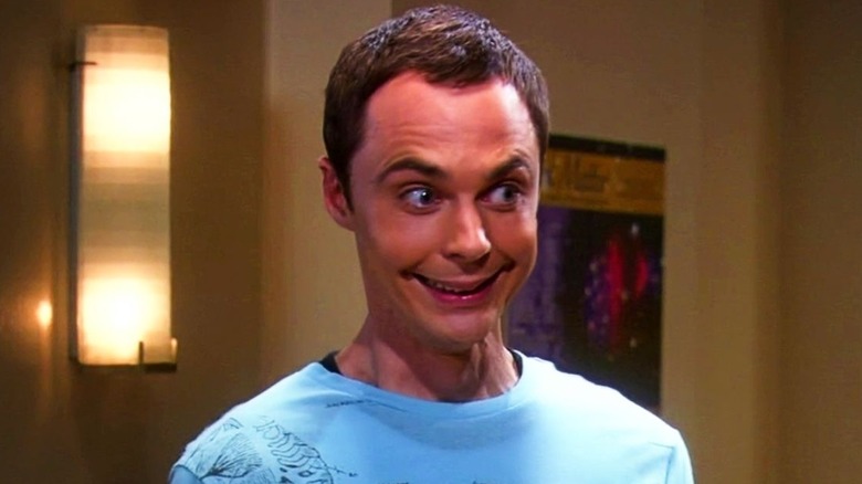 Sheldon looking like a supervillain