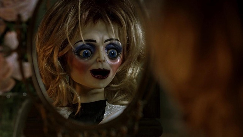 Glenda looking in mirror