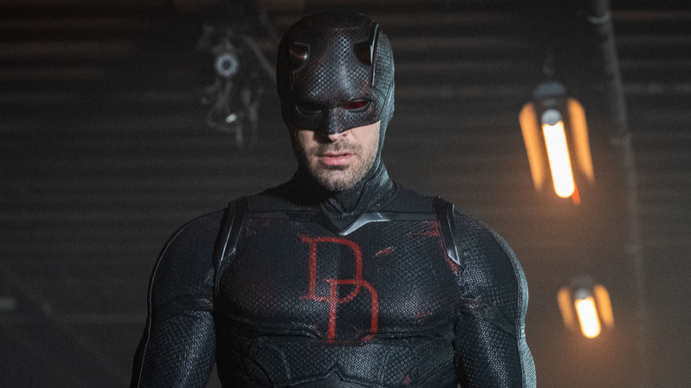 Daredevil walking down a dark hallway in Daredevil: Born Again