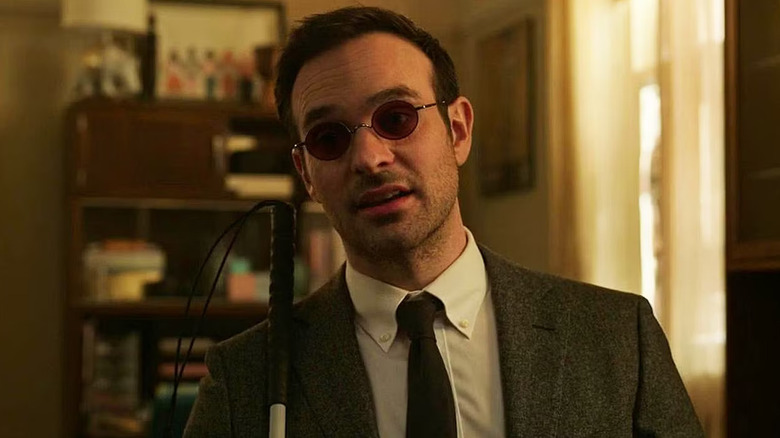 Matt Murdock in the Parkers' apartment in Spider-Man: No Way Home