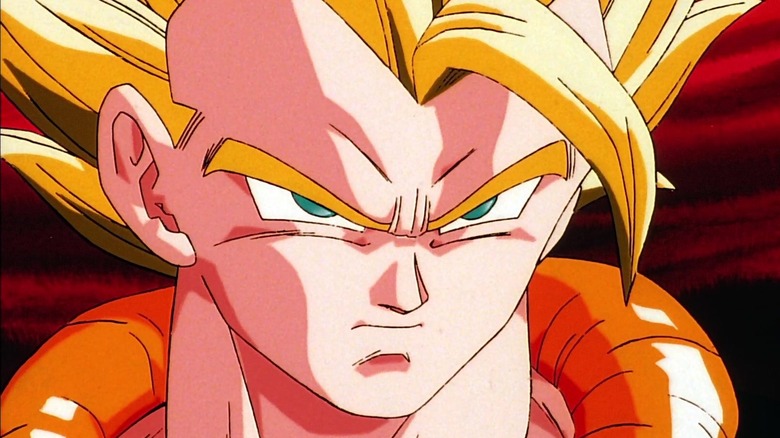 Gogeta glaring at Janemba