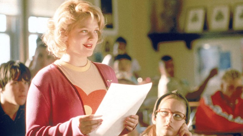 Josie reading aloud in class