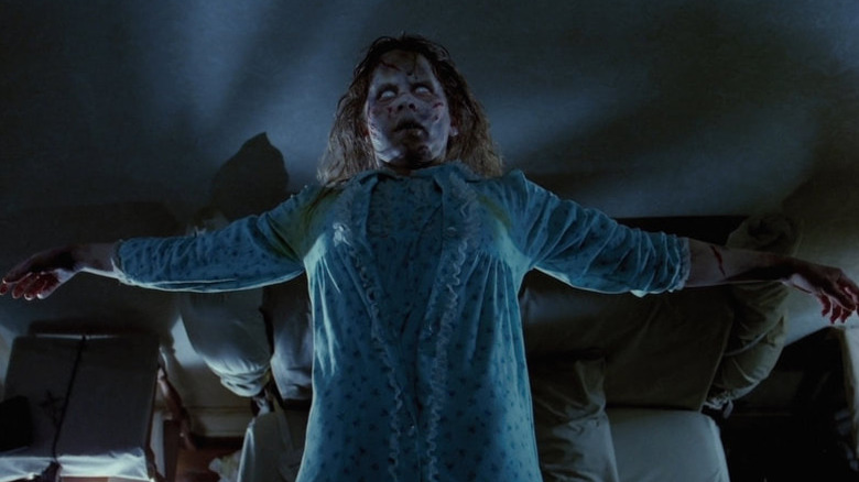 Regan rises into the air in The Exorcist