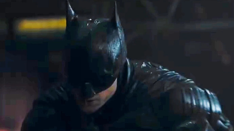 Batman in the rain