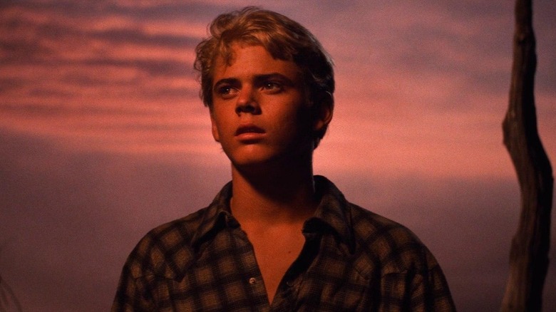 Young C. Thomas Howell at sunset