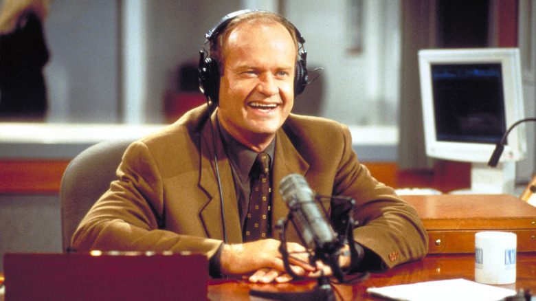 Frasier at microphone