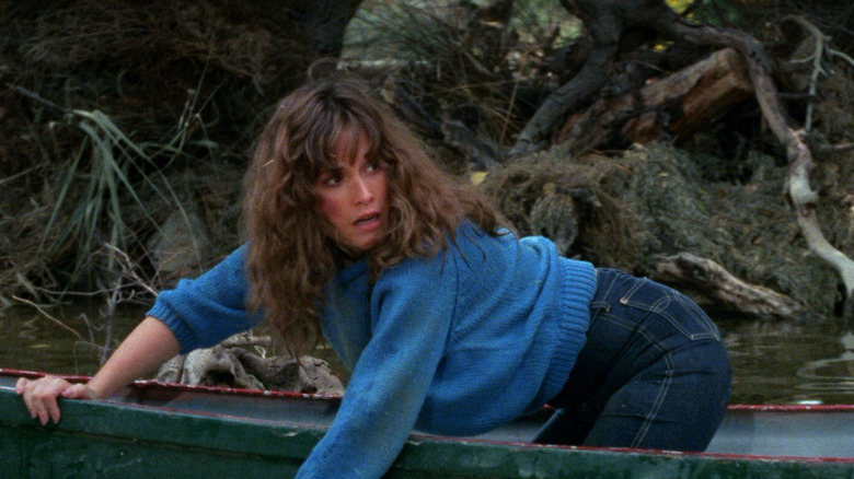 Chris Higgins in boat