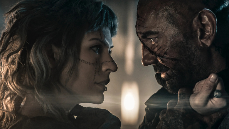 Gray Alys and Boyce starring into each other's eyes in "In the Lost Lands."