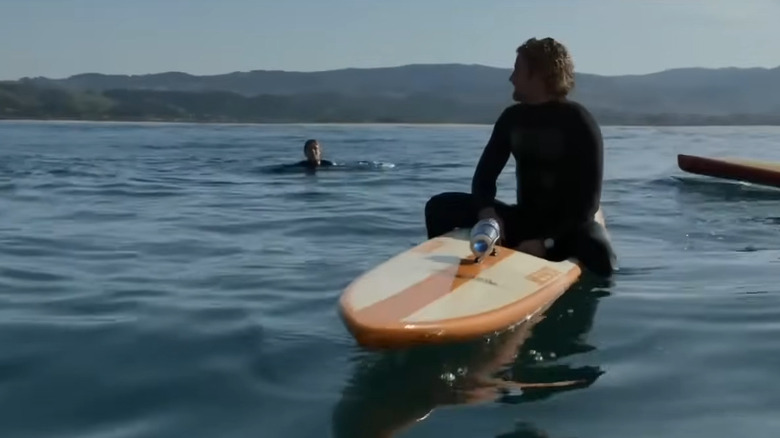 Gerard Butler shirtless in Chasing Mavericks