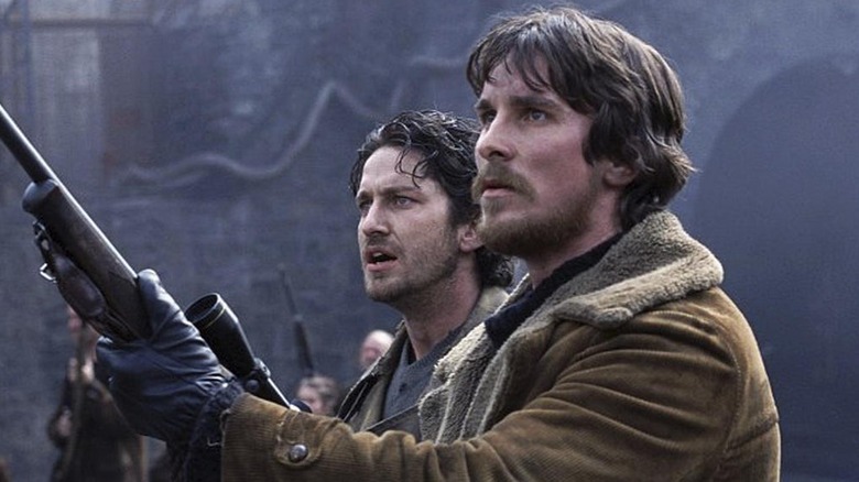 Gerard Butler and Christian Bale in Reign of Fire