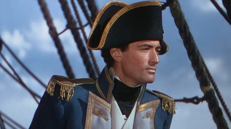 Hornblower on the deck of his shop