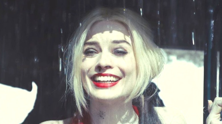 Harley Quinn looking mischievous