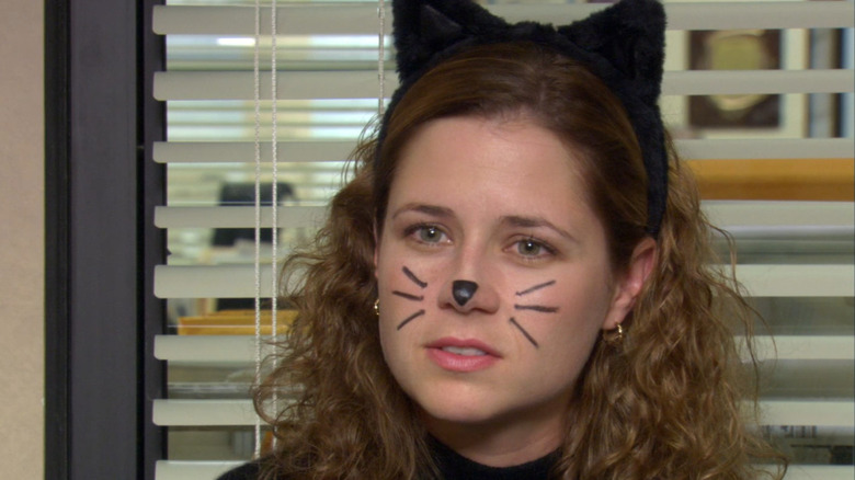 Pam Beesly in cat costume