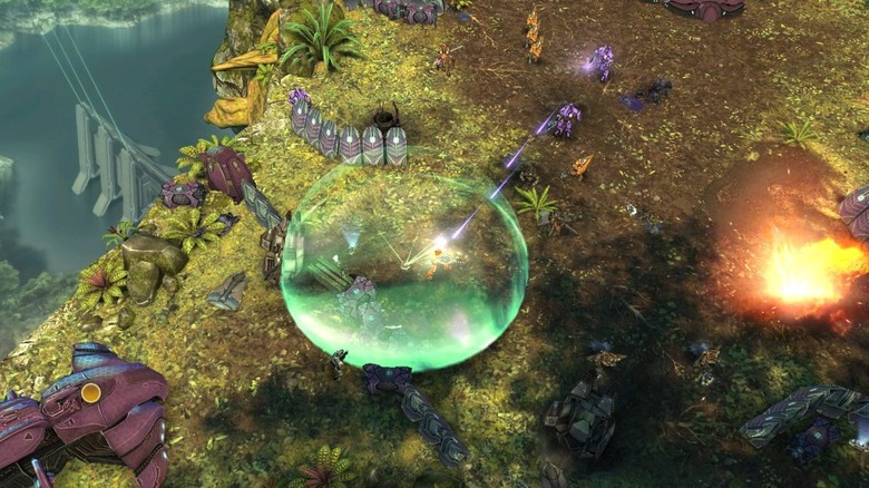 bubble shield getting shot at 