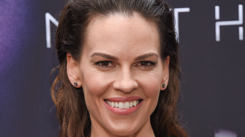 Hilary Swank smiles