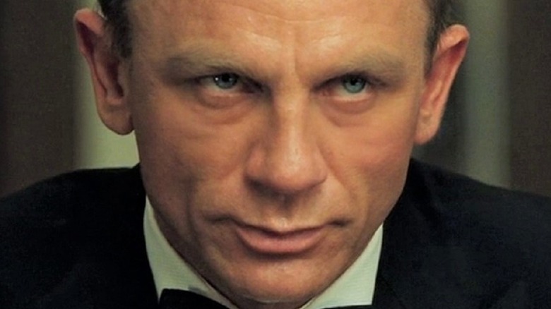 James Bond glaring