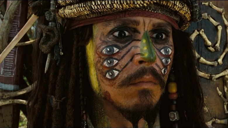Jack Sparrow with eyes make-up