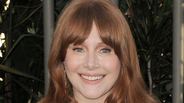 Bryce Dallas Howard at a Jurassic World: Dominion press event