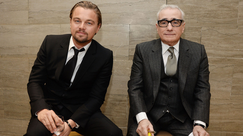 DiCaprio and Scorsese posing