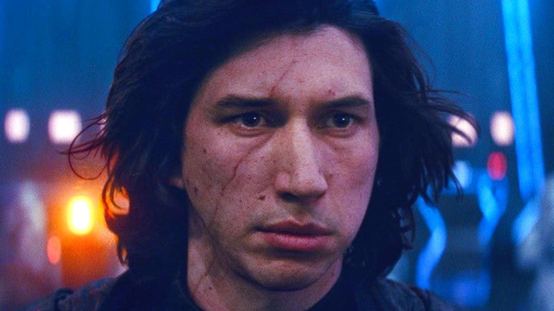 kylo ren looking pensive