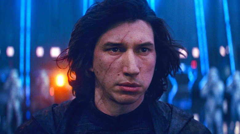 kylo ren looking pensive