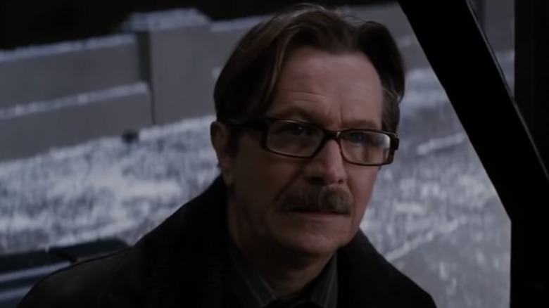 Oldman Gordon standing in snow