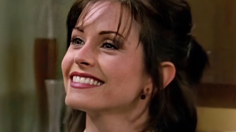 Monica smiling