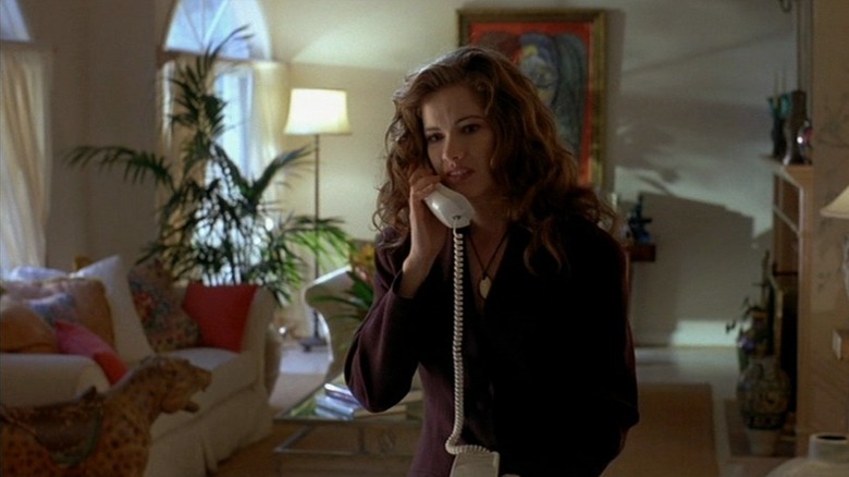 Heather Langenkamp on phone