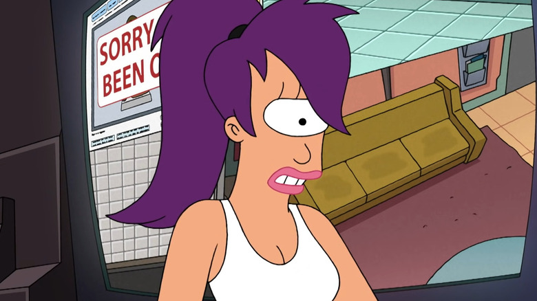 Turanga Leela grimacing