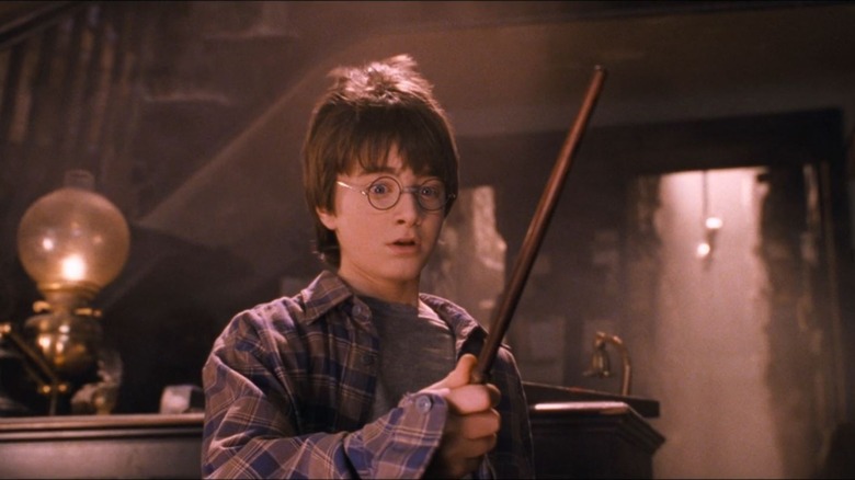 Harry Potter receives his wand