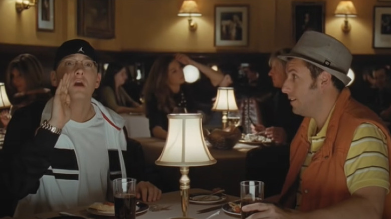 Eminem yelling with Adam Sandler