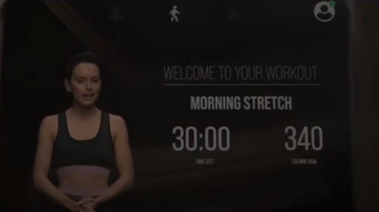 Daisy Ridley exercising