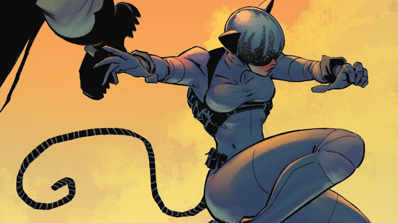 Catwoman leaping into the air in Absolute Batman #13