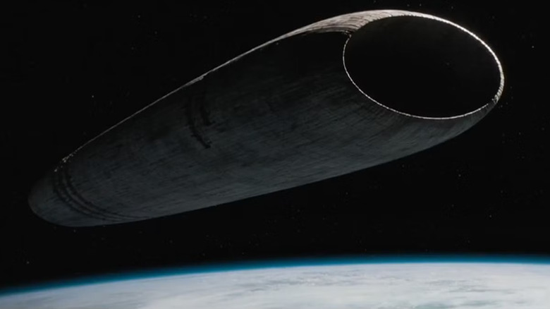 A ship in space in Dune: Part One