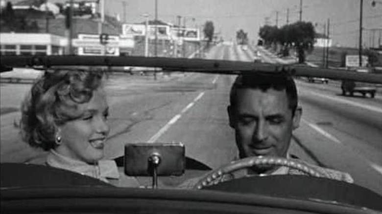 Monroe driving with Grant in the car 