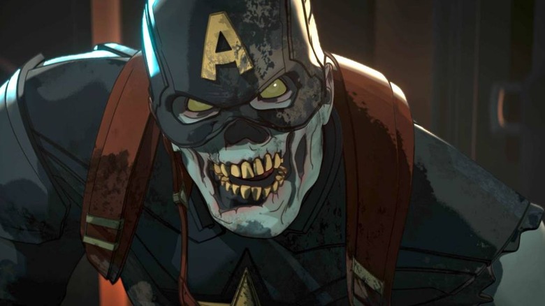 A zombified Captain America in "Marvel Zombies" (2025)