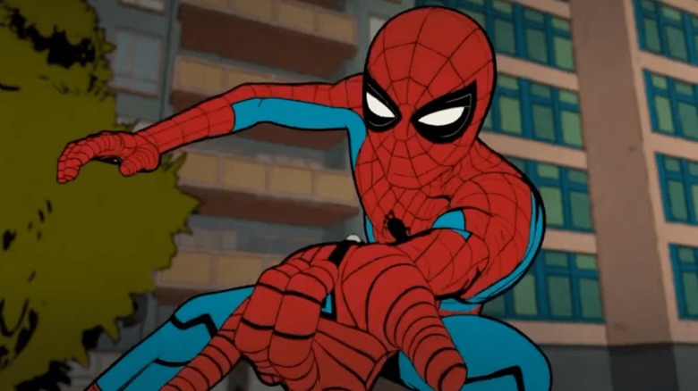 Spider-Man about to shoot webbing in "Your Friendly Neighborhood Spider-Man" (2025-present)